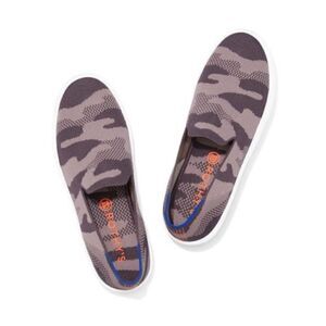 RARE Rothys Retired The Sneaker Taupe Camo Loafers Shoes sneakers 10 NEW